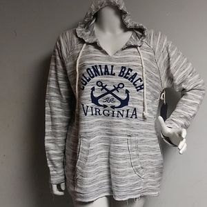 Brand new light distressed hoodie